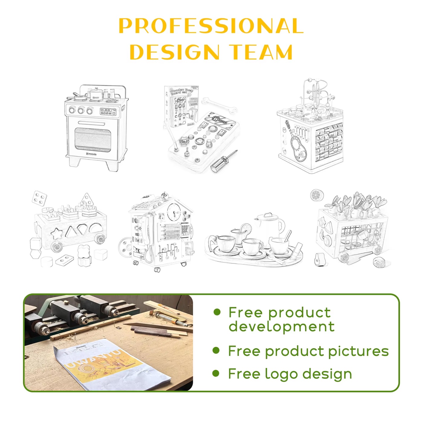 Toy product development concepts and design sketches